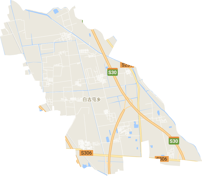 白古屯镇电子地图