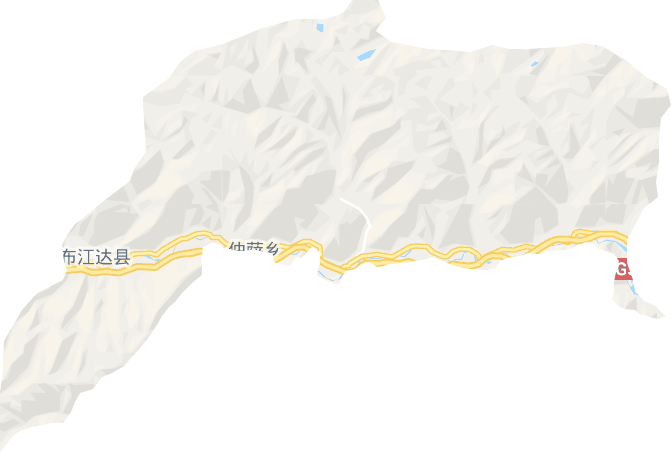 工布江达镇电子地图