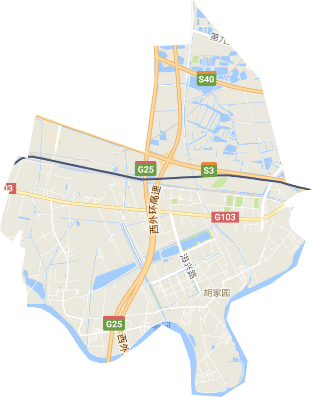 胡家园街道电子地图