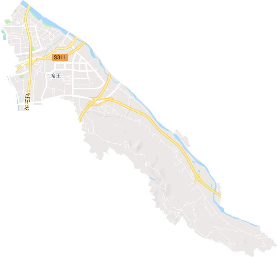 席王街道电子地图