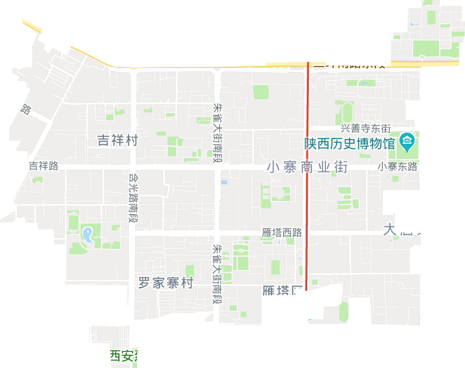 小寨路街道电子地图