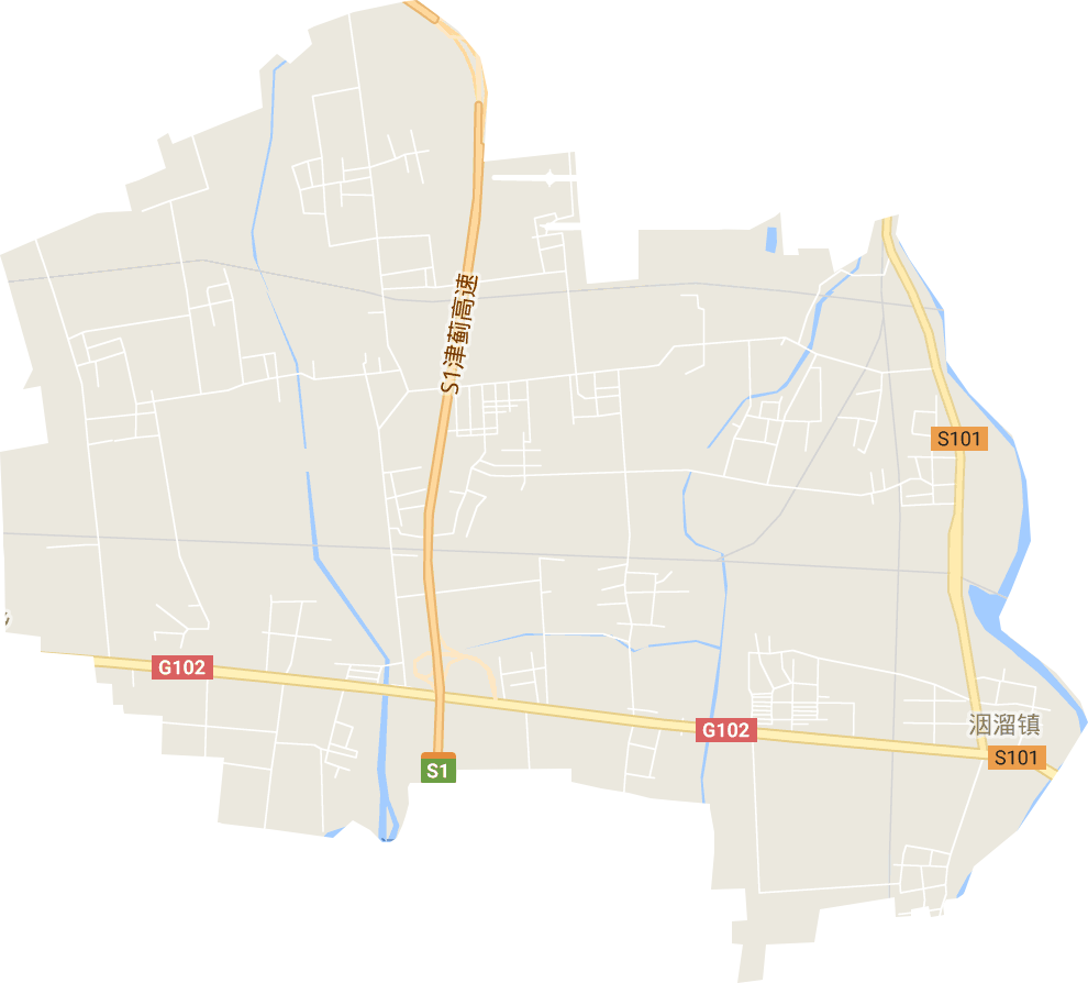 洇溜镇电子地图