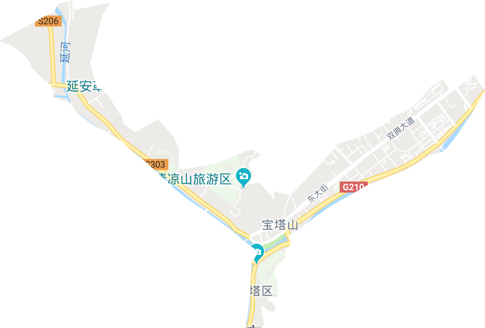 宝塔山街道电子地图
