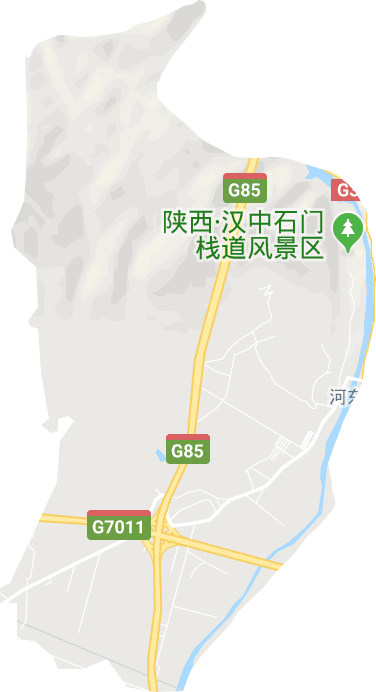 褒城镇电子地图
