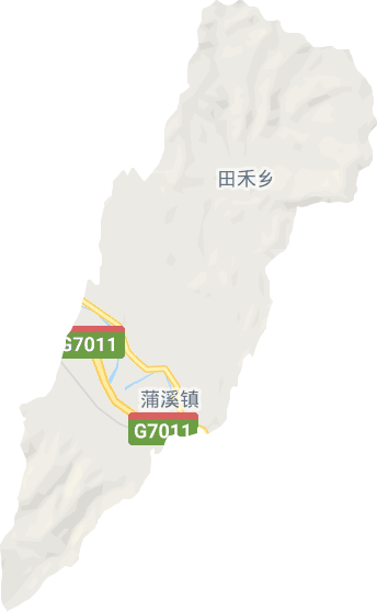 蒲溪镇电子地图