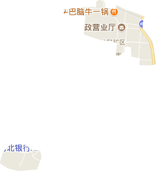矿市街道电子地图