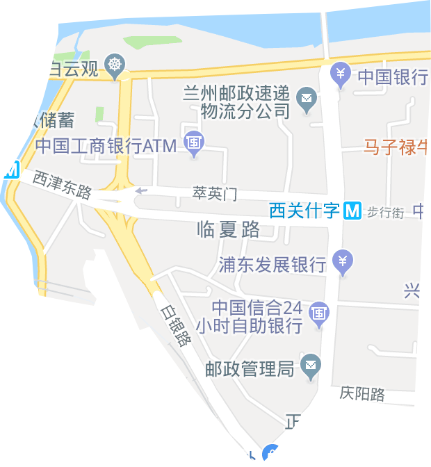 临夏路街道电子地图