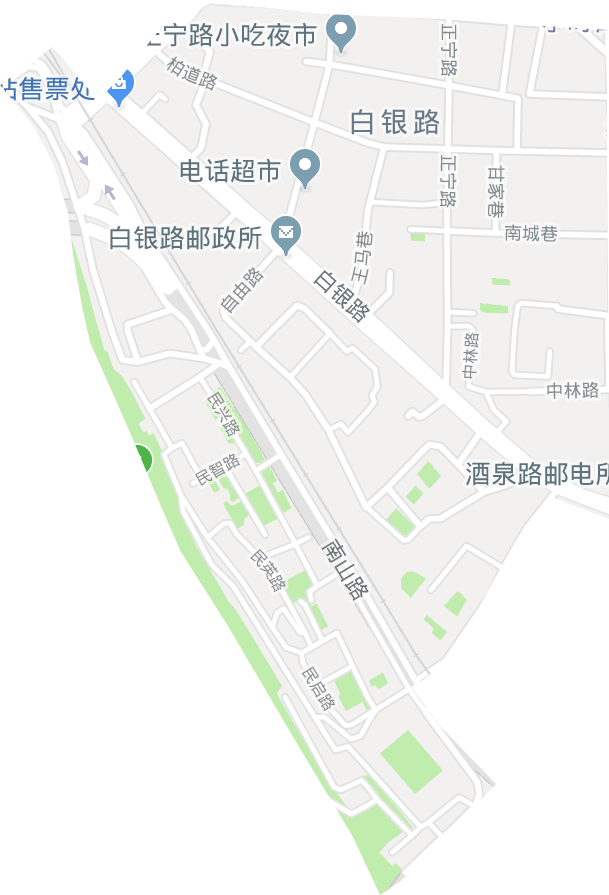 白银路街道电子地图