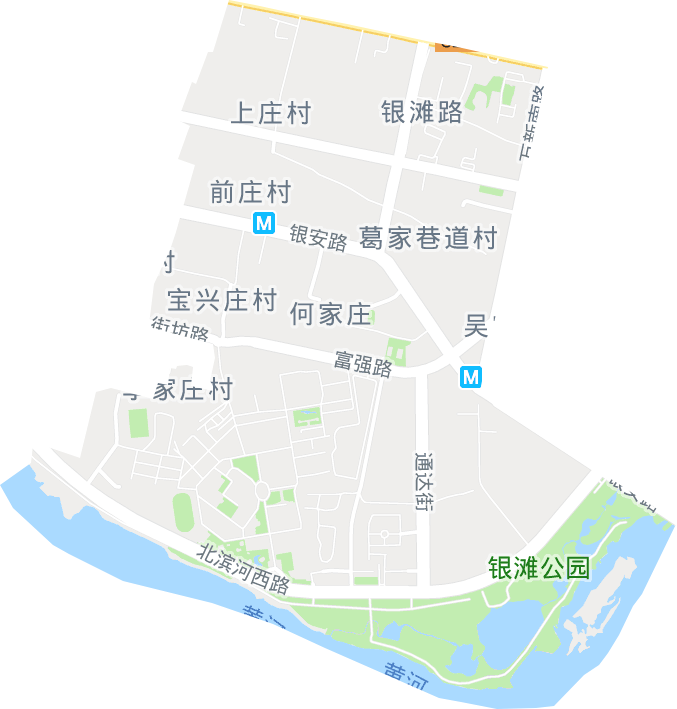 银滩路街道电子地图