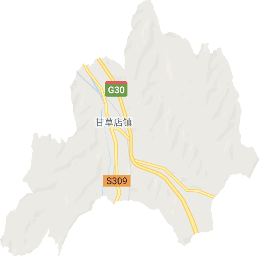 甘草店镇电子地图