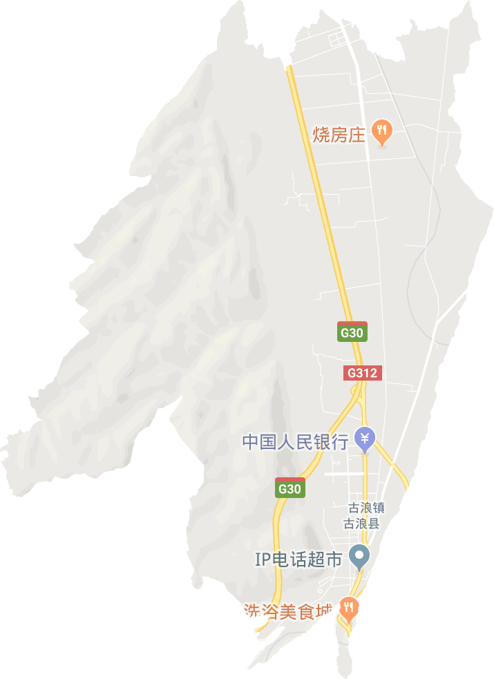 古浪镇电子地图