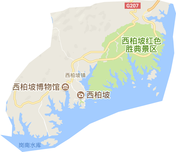 西柏坡镇电子地图