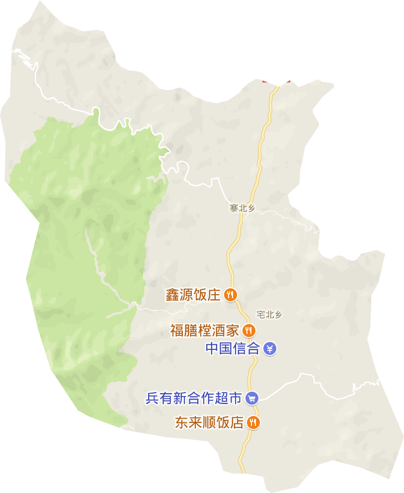 宅北乡电子地图