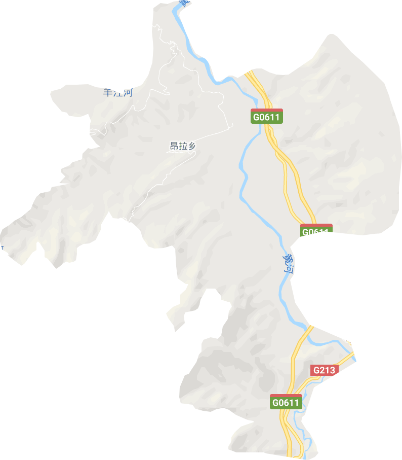昂拉乡电子地图