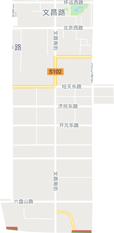 文昌路街道电子地图