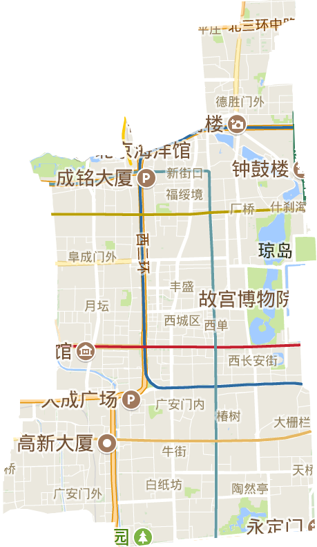西城区电子地图