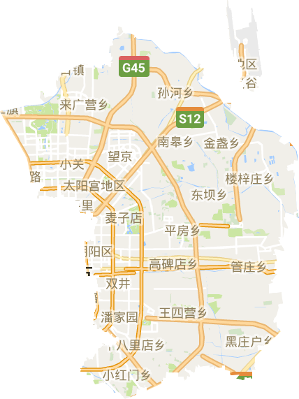 朝阳区电子地图