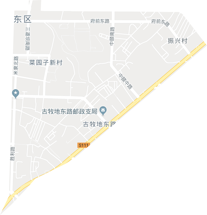 古牧地东路街道电子地图