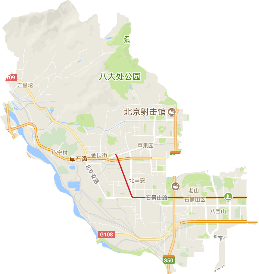 石景山区电子地图