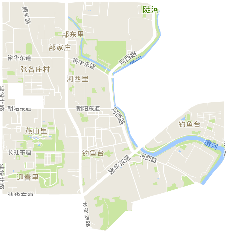 钓鱼台街道电子地图