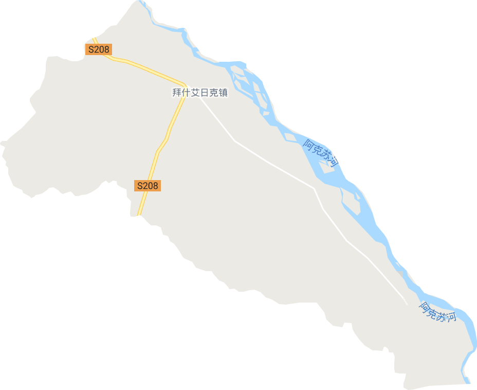 拜什艾日克镇电子地图