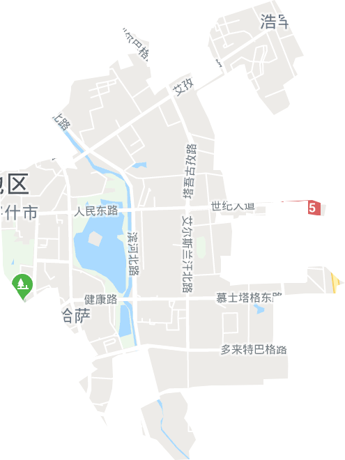恰萨街道电子地图