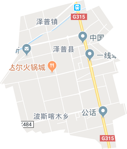 泽普镇电子地图