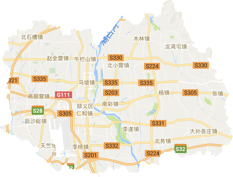 顺义区电子地图
