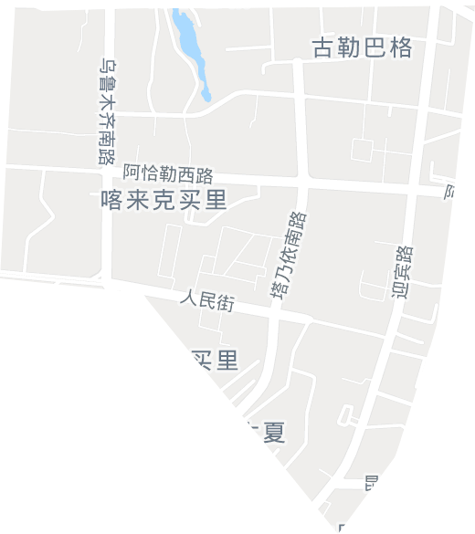 古勒巴格街道电子地图