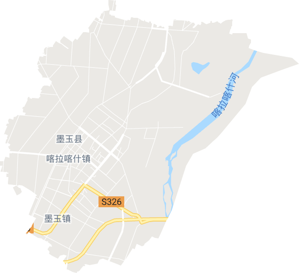 喀拉喀什镇电子地图