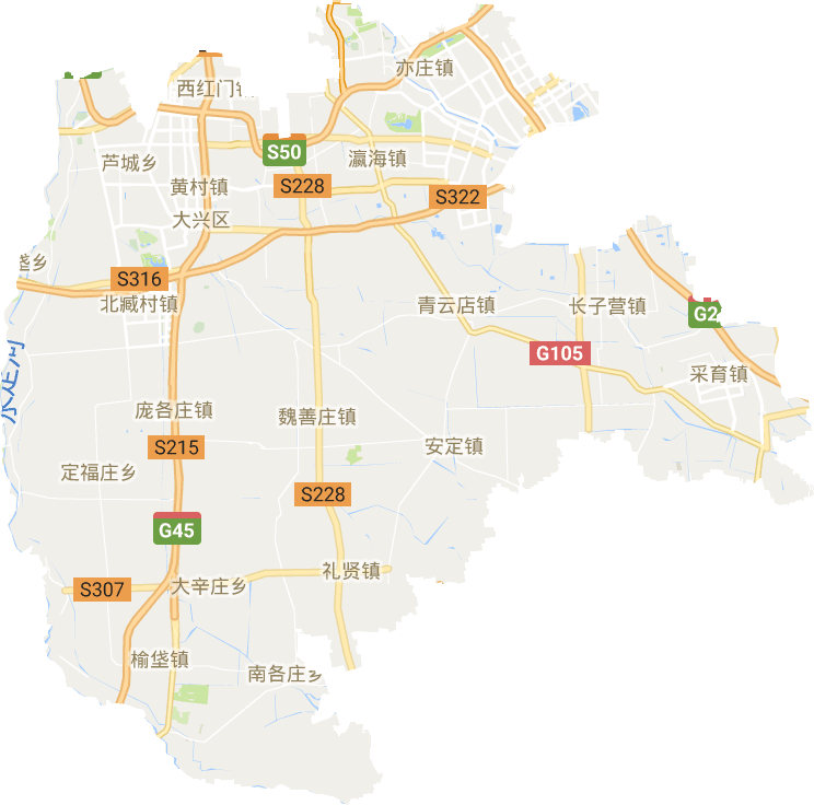 大兴区电子地图