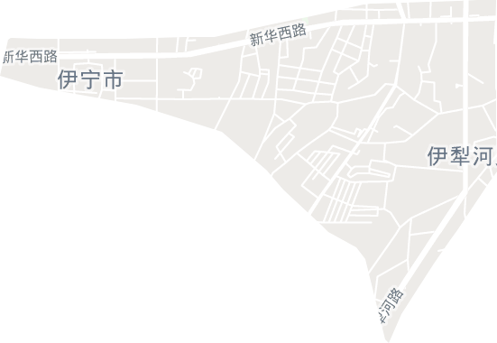 伊犁河路街道电子地图