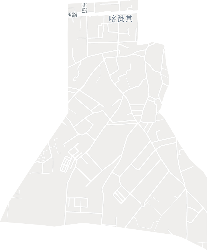 喀赞其街道电子地图