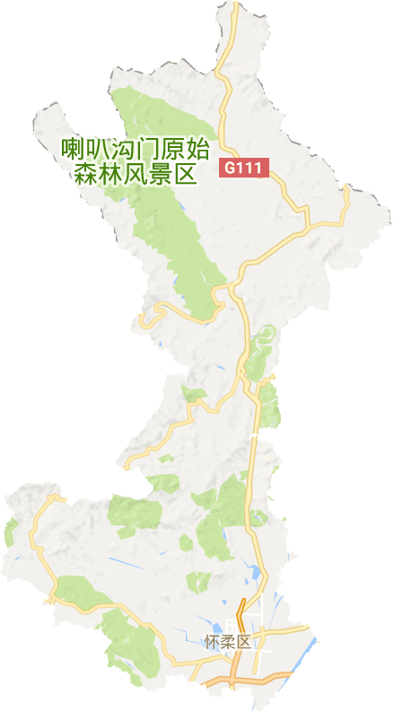怀柔区电子地图