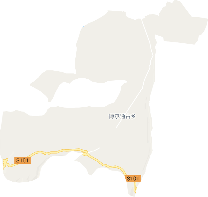 博尔通古乡电子地图