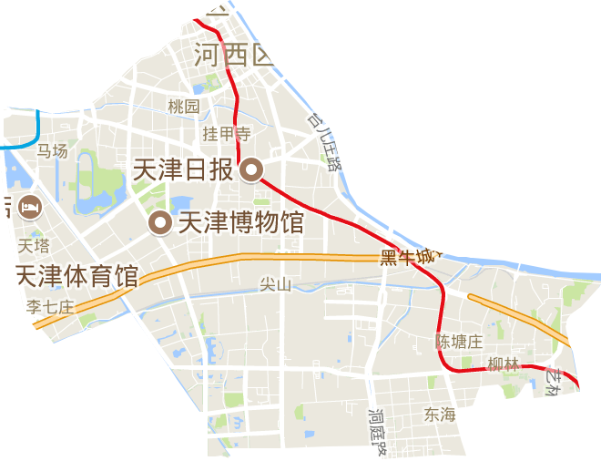 河西区电子地图