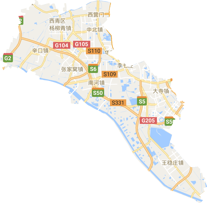 西青区电子地图