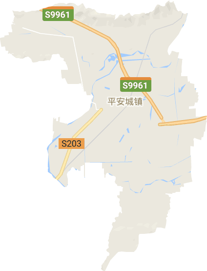 平安城镇电子地图