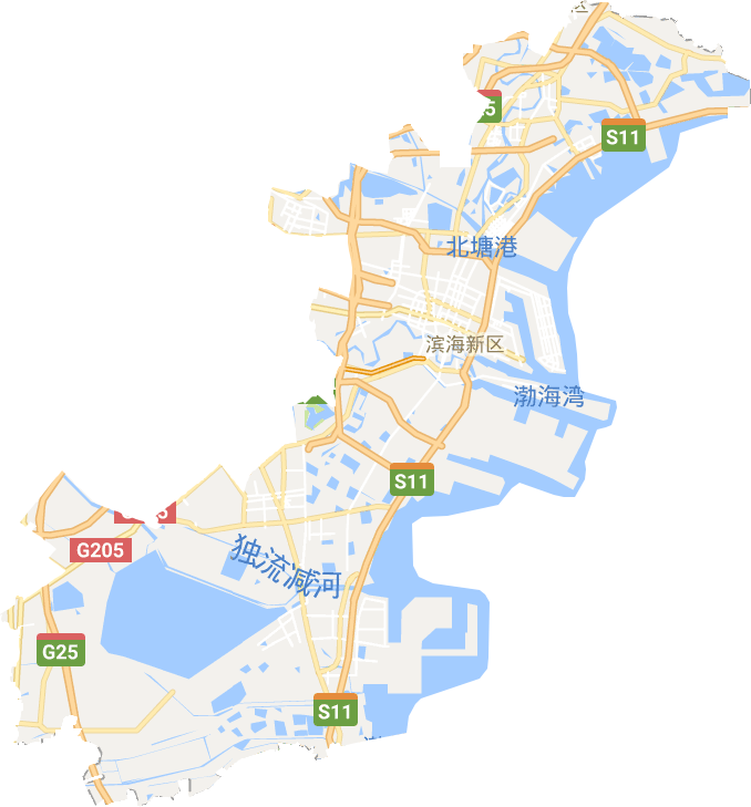 滨海新区电子地图