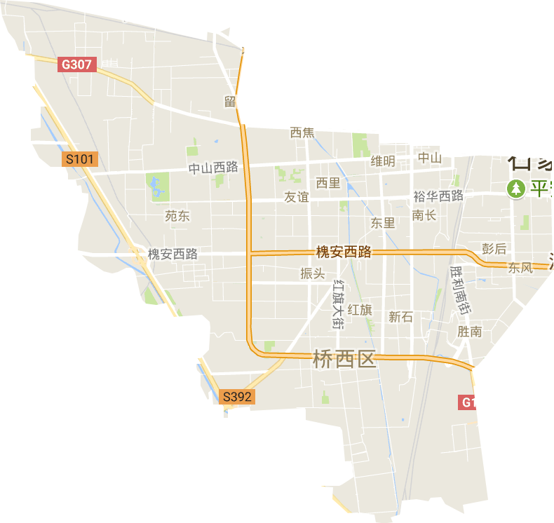桥西区电子地图
