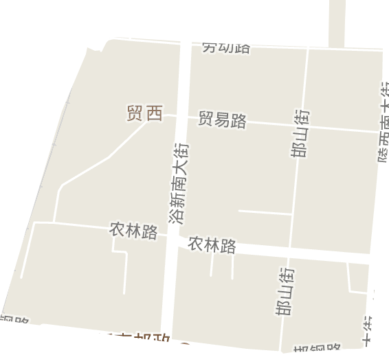 贸西街道电子地图