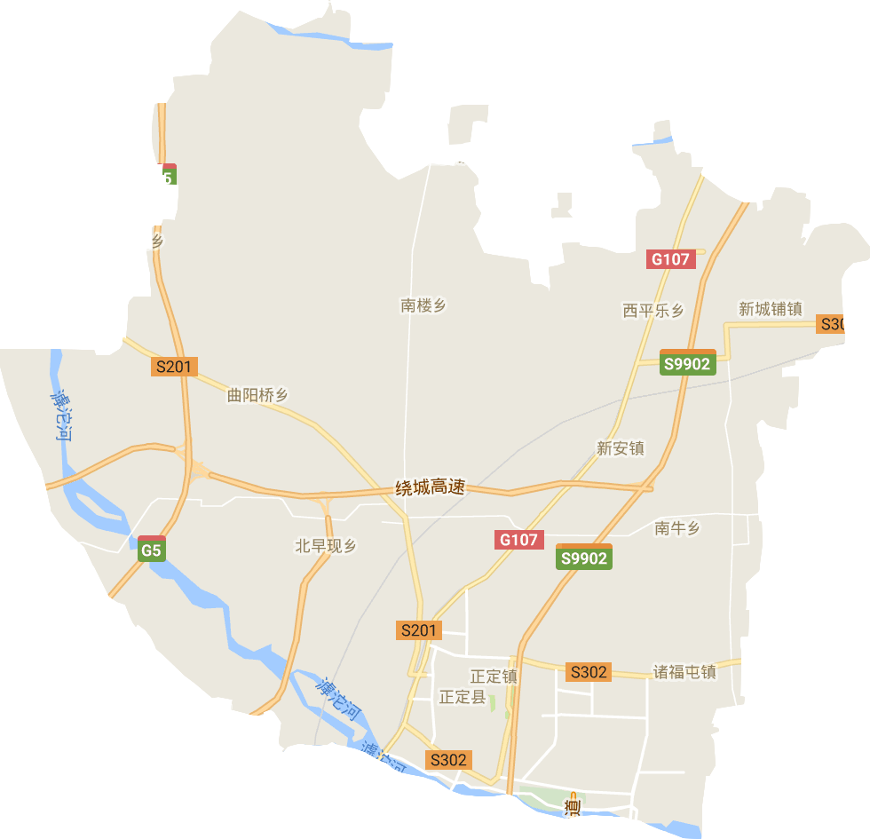 正定县电子地图