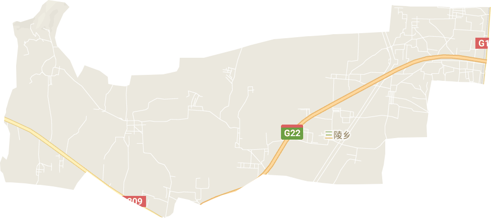 三陵乡电子地图