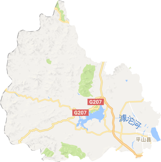 平山县电子地图