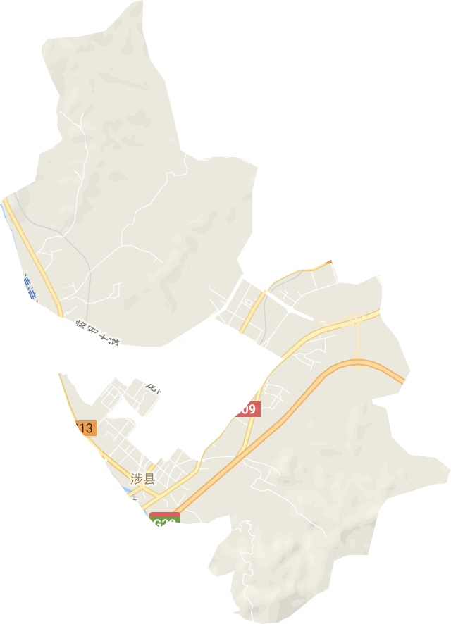 涉城镇电子地图