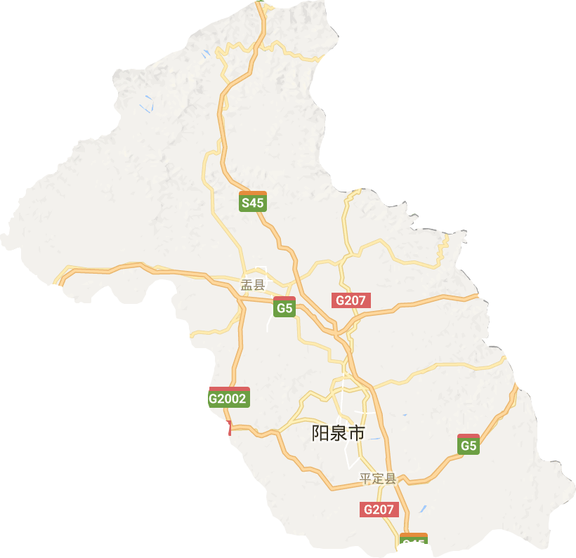 阳泉市电子地图