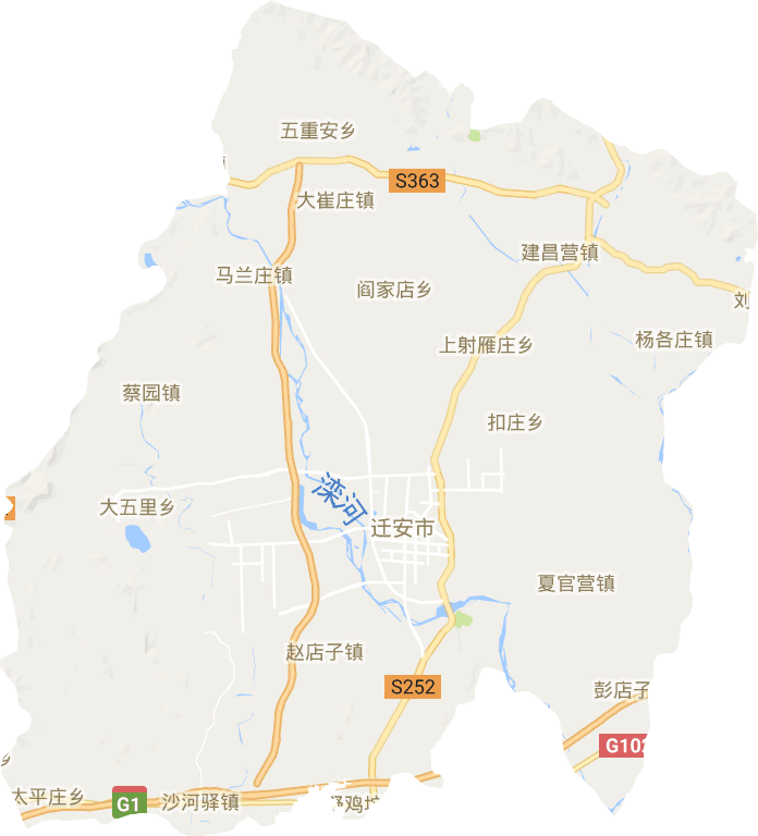 迁安市电子地图