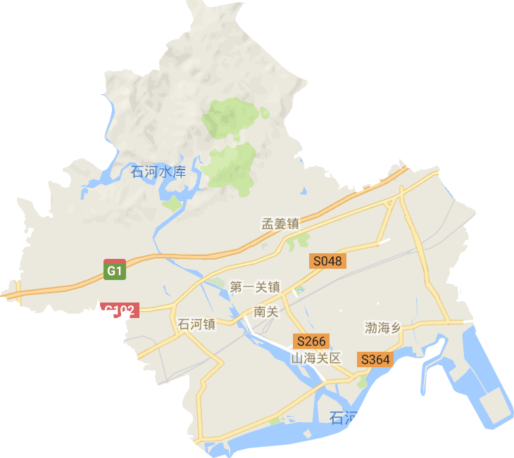 山海关区电子地图