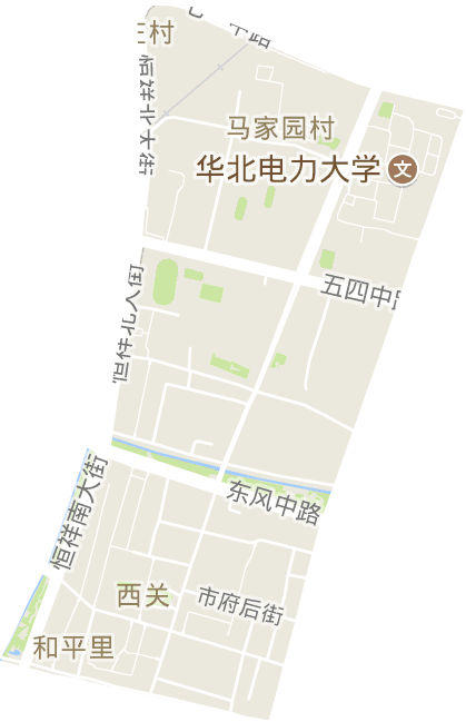 和平里街道电子地图