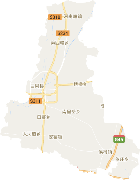曲周县电子地图